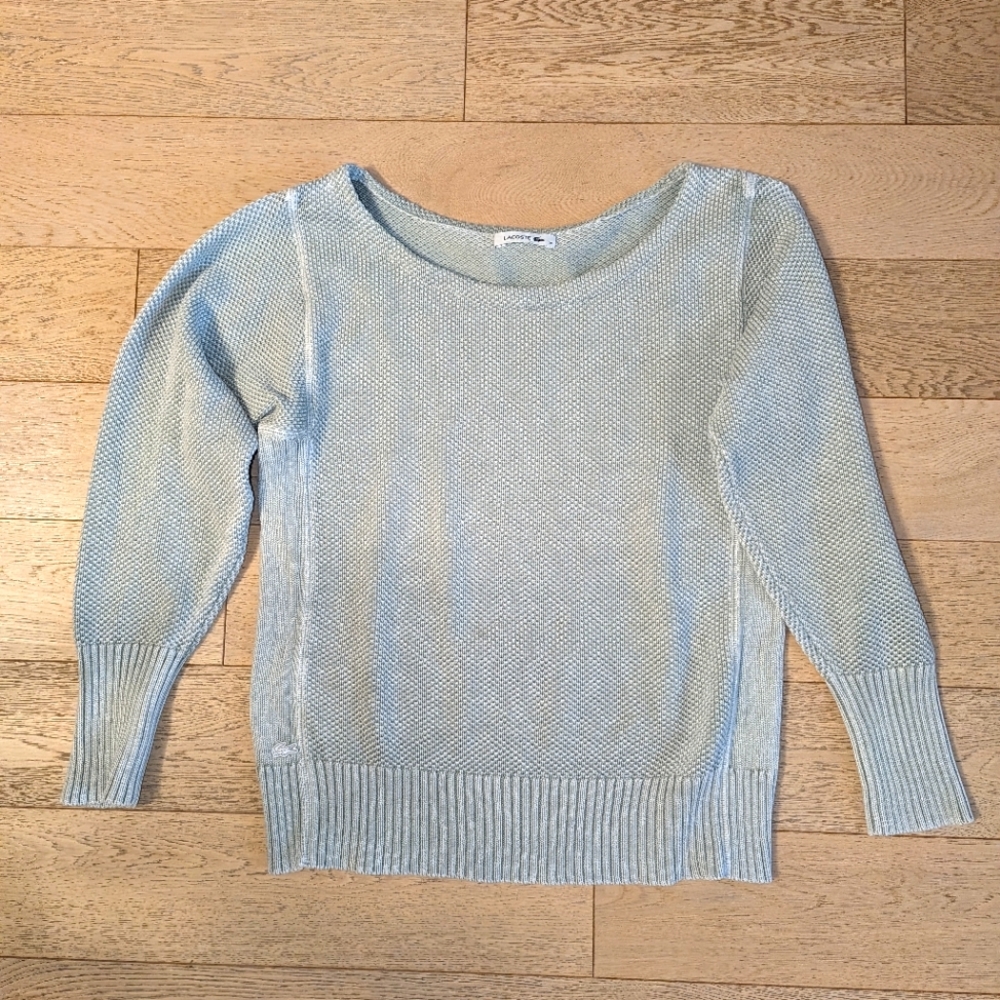 Lacoste light green knit sweater
